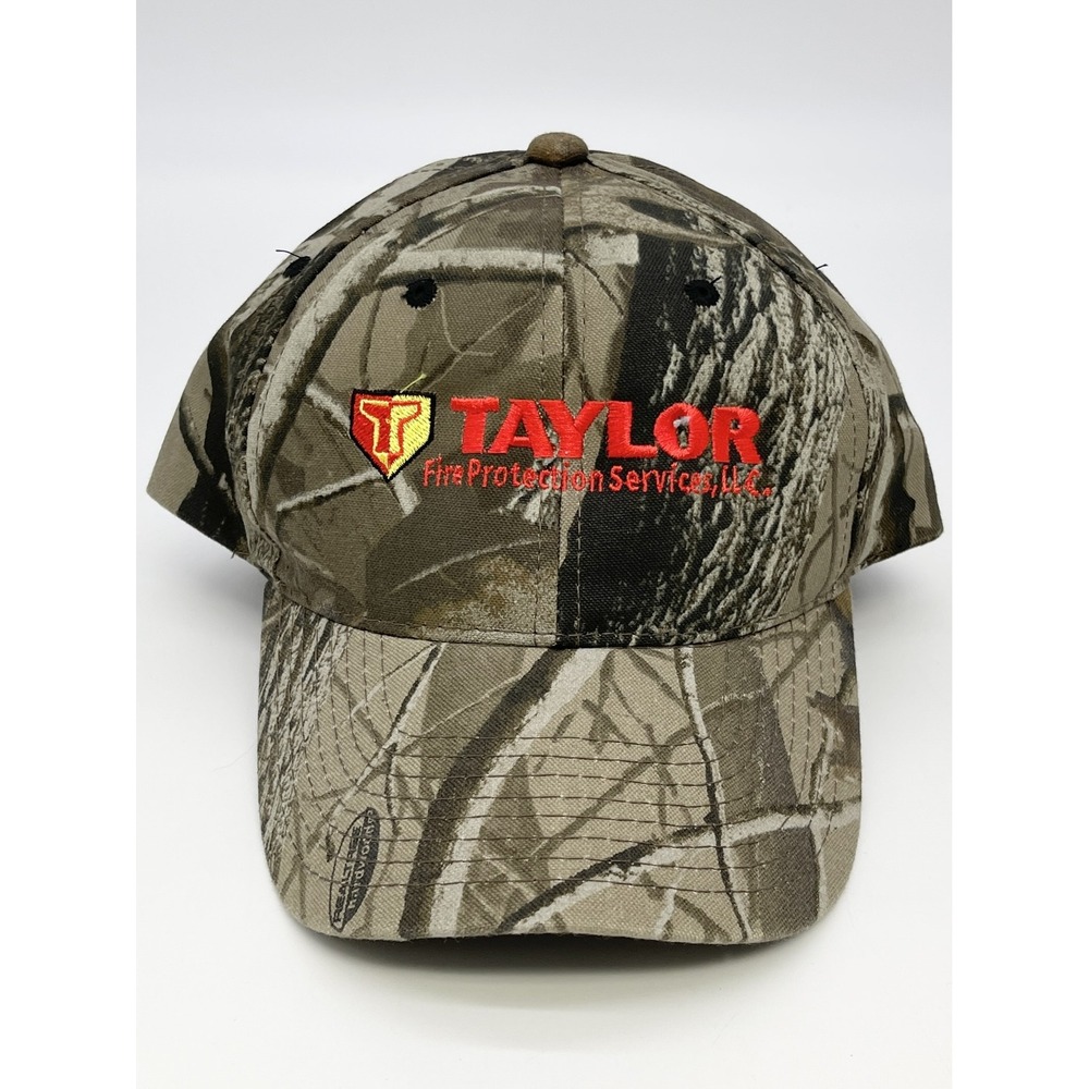 Taylor Fire Protection Service Realtree Camo Baseball Hat OSFM Alaska Outdoor